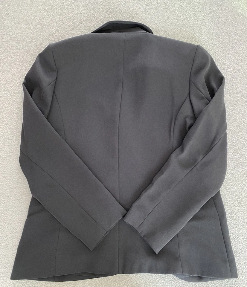 LANDS END BLAZER SZ 12 BLACK SMART AUTUMN LADIES WOMENS JACKET - Image 2 of 4