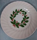 Set of 3 Vintage SCIO Japan Red Holly Berry Christmas 6 1/4" Dessert Plates — photo 3