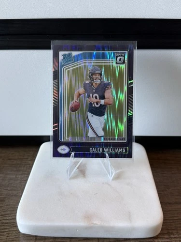 2024  Donruss Optic - Rated Rookie Caleb Williams #201 Purple Shock Prizm (RC)
