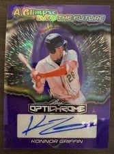 Konnor Griffin Auto /5 Glimpse Into The Future 2025 Leaf Optichrome Baseball