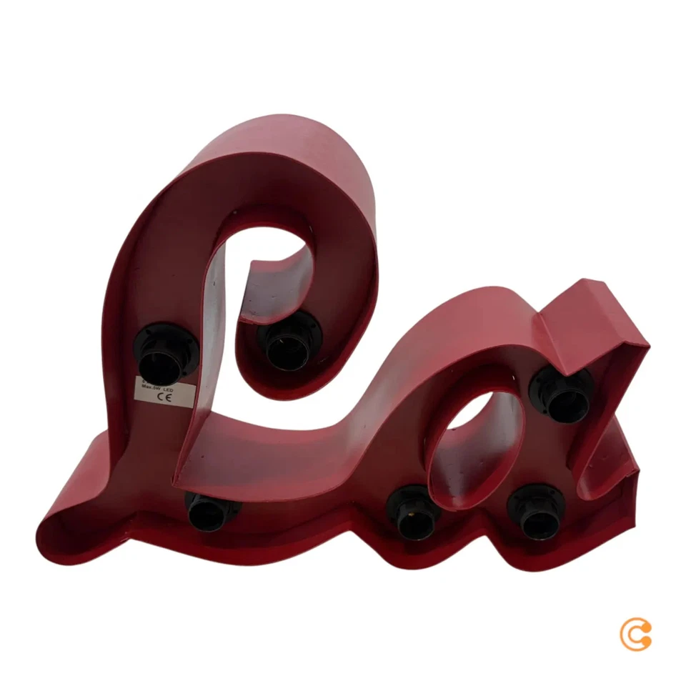 KARE Wandlampe Wandleuchte La Dolce Vita rot Stahl 190cm SIEHE TEXT/FOTO - Bild 2 von 4