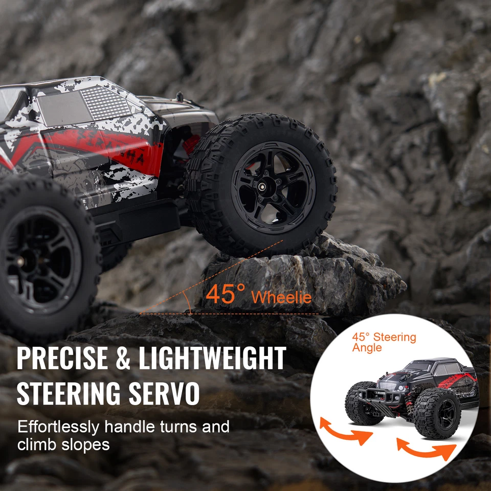 Remote Control Off-Road Truck 1:10 Scale RC Car All Terrain 4WD Brushed - Image 3 of 4