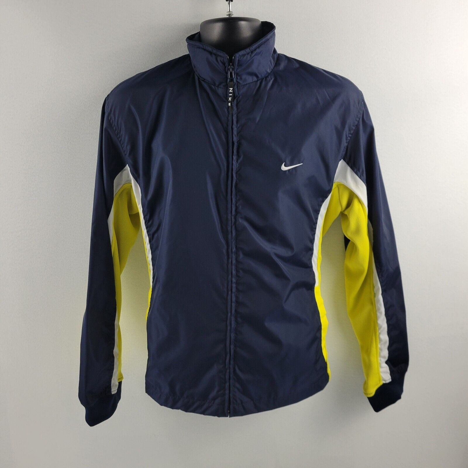 SACAI X NIKE Giacca a vento Nike vintage donna L 12 14 blu giallo 1992 full zip jacket