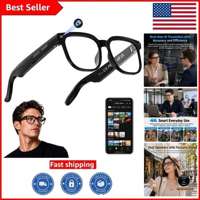 Smart AI Glasses with 4K Resolution & Real-Time Translation - Enhance Daily Life