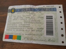 BIGLIETTO STADIO CALCIO INTER SAMPDORIA 2006. SETTORE OSPITI 