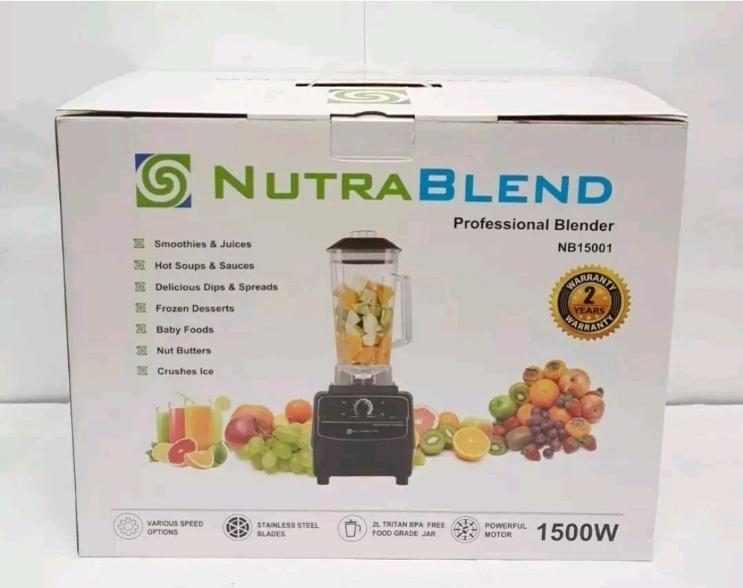 NutraBlend NB15001 Professional Blender – High-Speed 1500W Countertop Blender