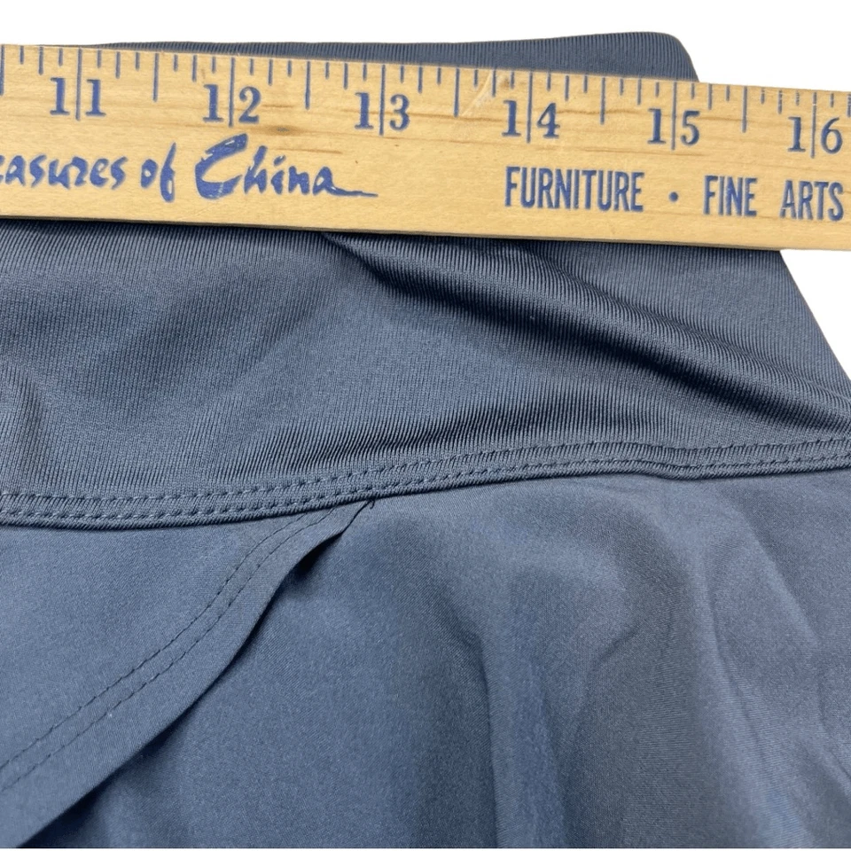 Falda corta de tenis Bolle para mujer en capas línea A gris talla grande Foto 4 de 4