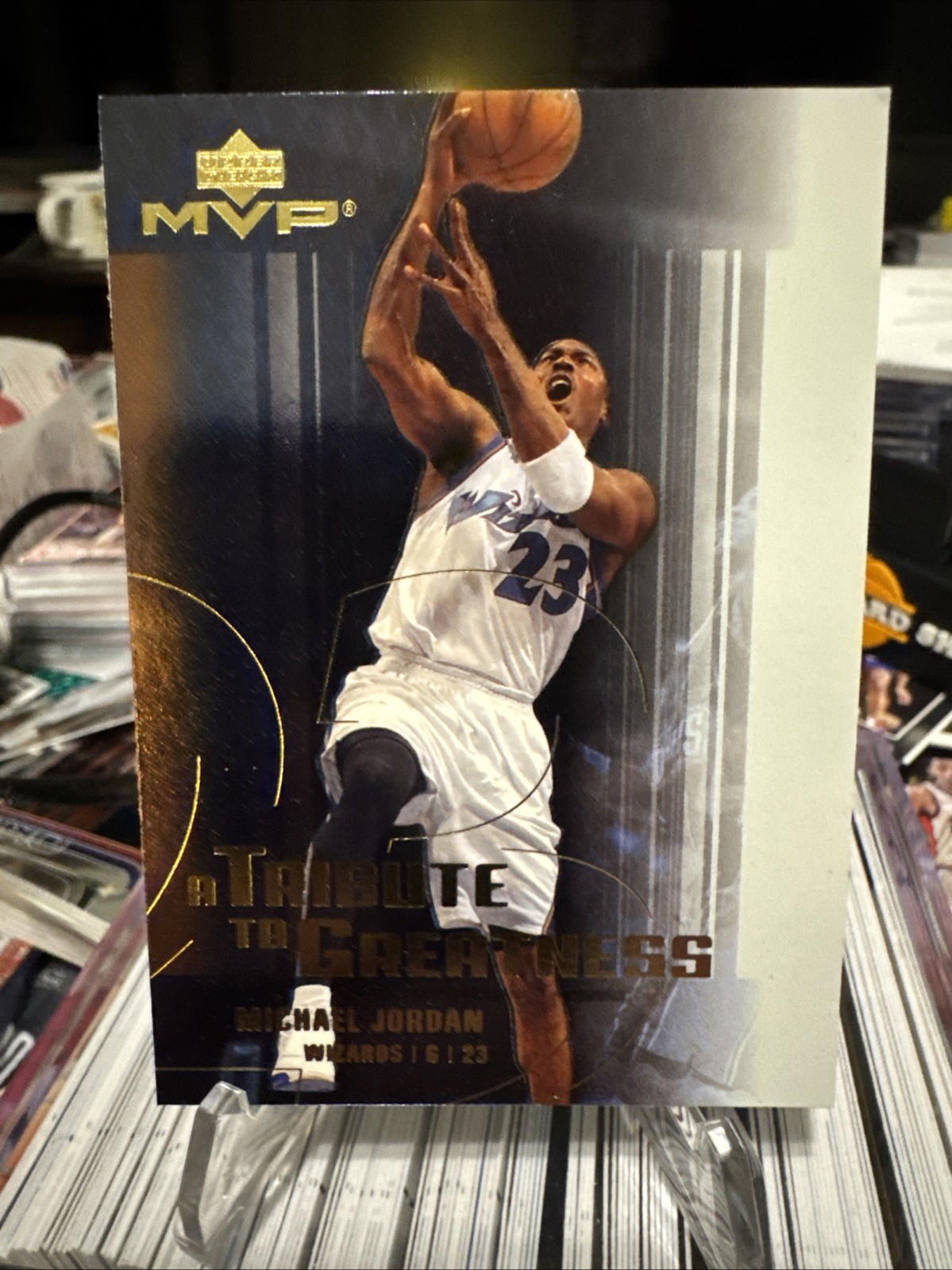 Michael Jordan 2003 Upper Deck MVP a Tribute to Greatness #mj4
