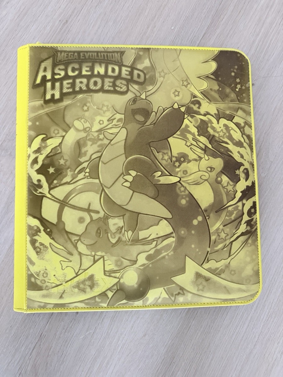 Vault X Ascended Heroes ME 2.5 Yellow 12 Pocket XL Binder