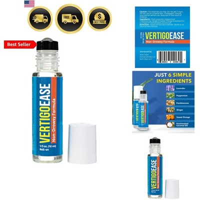 Vertigo Ease Roll-On 10ml - Natural & Fast-Acting Vertigo and Dizziness Suppo...
