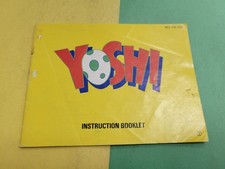 YOSHI Instruction Manual No Game NES Nintendo