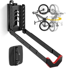 monTEK Swivel Bike Wall Mount, No Heavy Lifting Required Bike Wall Mount, Bik...