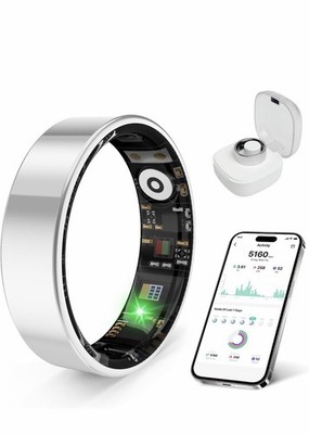 Smart Ring Activity Tracker Heart Rate Sleep Sport Modes IP68 Waterproof Sizes