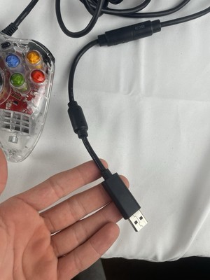 Microsoft XBOX 360 Afterglow Clear Wired Controller PL-3702 | eBay