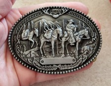 Aged Silver Western COWBOY pack HORSE BELT BUCKLE Gold Also Available