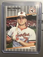 1989 Fleer Bill Ripken FF ERROR Card #616 Billy FF Bat Baltimore Orioles NM/MT