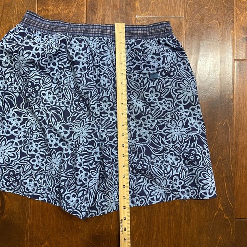 Tommy Hilfiger Vintage Hawaiian Tropical Navy Blue Swim Shorts Men's Size M - Picture 7 of 7