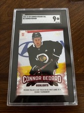 2023-24 UD Connor Bedard Collection #8 SGC 9