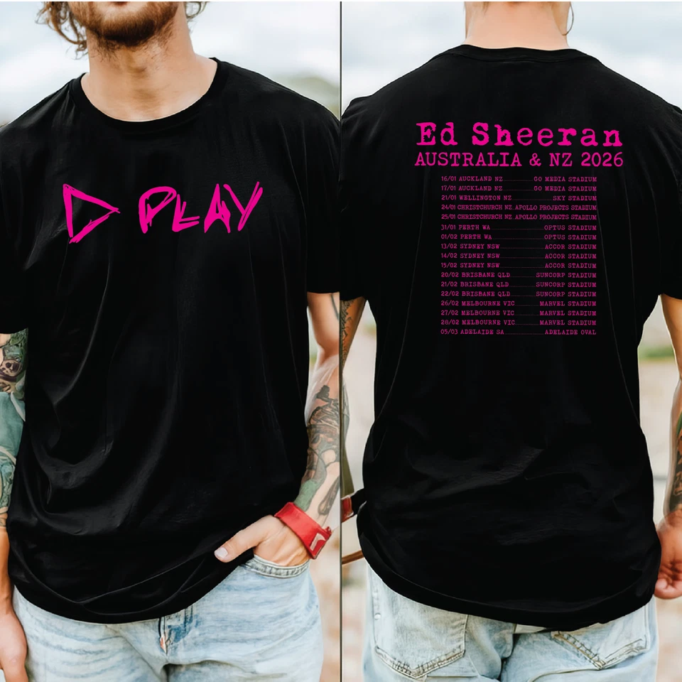 Ed Sheeran Play, Loop Tour T- Shirt, 2026, Tour Merchandise- More Colours! - image 3 of 4