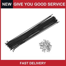 Raggi Bici Bicicletta 14G 255MM Mountain Bike Raggi Acciaio Nero 36 pz