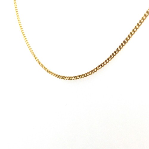 14kt Gelbgold Kette 1.3mm feine Panzer Goldkette 50cm 585 Gold Halskette Schmuck - Picture 8 of 15