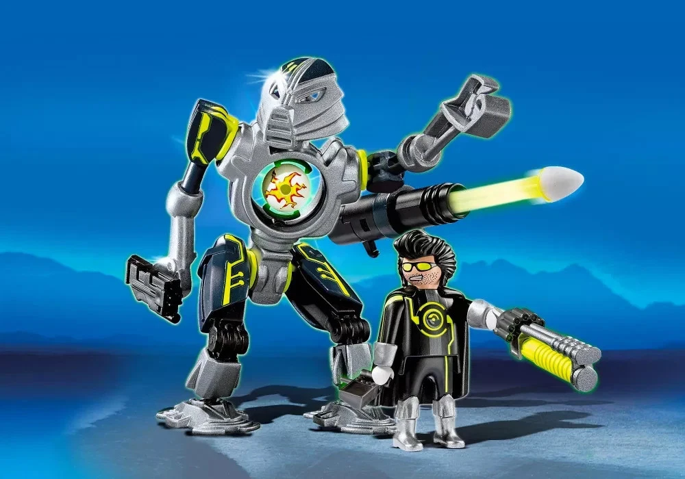 PLAYMOBIL® 5289 Top Agents 2 Mega Masters Robo Blaster Roboter Spielzeug SELTEN 