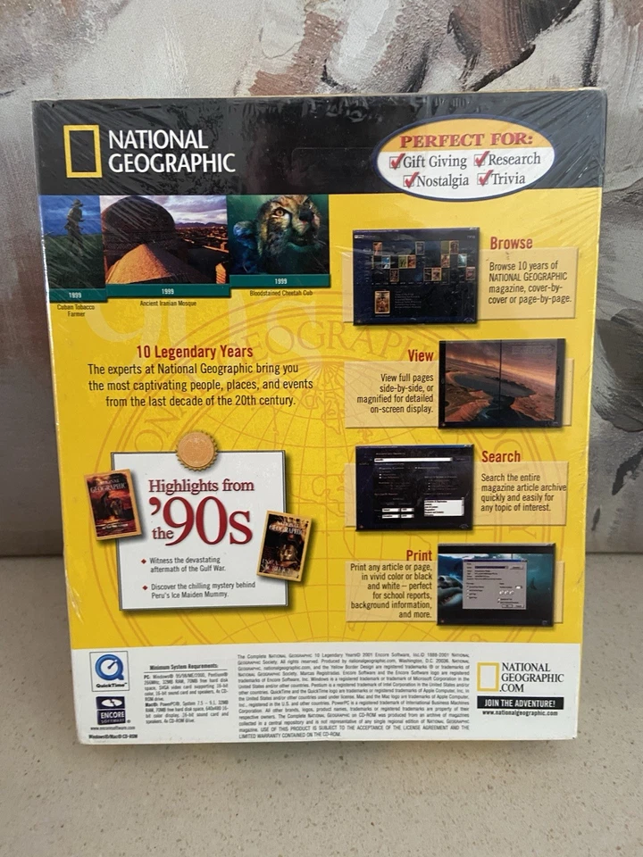 Vintage The Complete National Geographic 10 Years 1990-2000 5 CD Magazine Set PC - Image 2 of 4