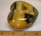 .89lb 3.4x2.9x1.7inch SEPTARIAN STONE W/CALCITE CRYSTALS MADAGASCAR #038 — photo 3