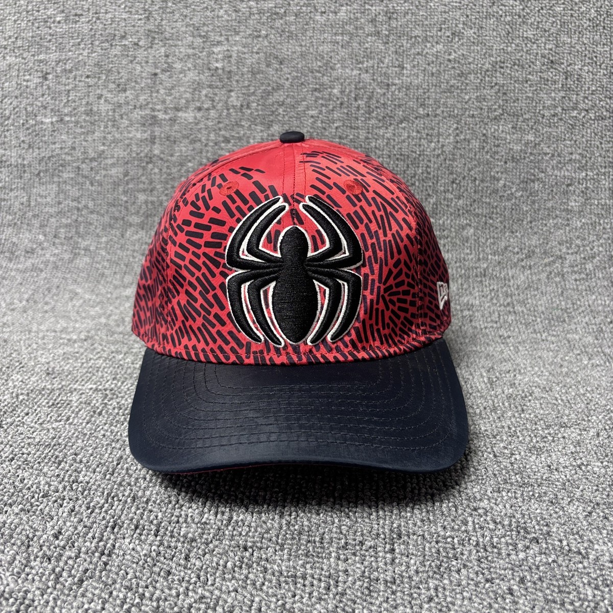 New Era Marvel Spider-Man Youth 9FORTY Snapback Hat Red Black Dash Pattern Cap