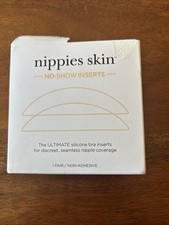 B-SIX NIPPIES SKIN NO-SHOW SILICONE NIPPLE COVER BRA INSERTS CREME A-C Cups