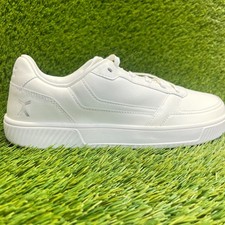 Flux Footwear Adapt Leather Trainer White Mens Size 10 Athletic Shoes Sneakers