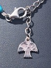 Peyote Bird Single Strand Natural Turquoise Sterling Silver 925 Necklace 15-18” — photo 6