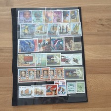 Lot de timbres oblitérés multicolores - collection variée, divers motifs