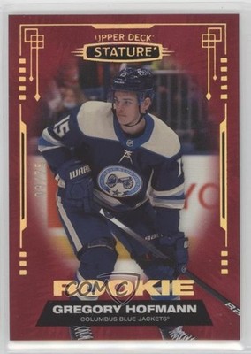 2021-22 Upper Deck Stature Rookies Red 9/75 Gregory Hofmann #173 Rookie RC 2vh