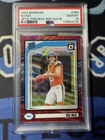 2024 Panini Donruss Bo Nix Rated Rookie Optic Preview Red Wave Prizm #369 PSA 10