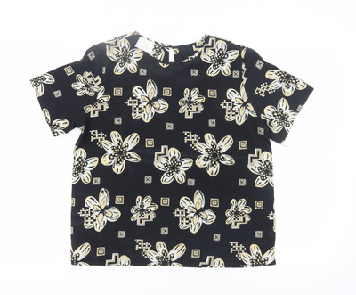 Bobbie Brooks Damen Bluse schwarz geblümt, M, top