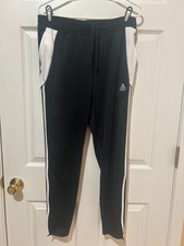 Adidas Tiro 24 Women's Black Training Pants size M w/ Zippered Pockets Legs