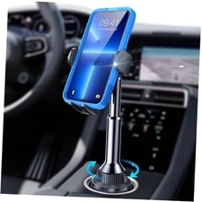  Cup Phone Holder for Car No Shaking Car Phone Holder Mount, 360° Black