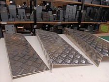 Wheelchair Threshold Step RAMP Door Anti Slip Chequer Plate curb step ramp