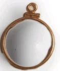 12K Gold Filled 21.6mm Bezel for US $5 Indian Liberty Gold Coin Holder Mounting