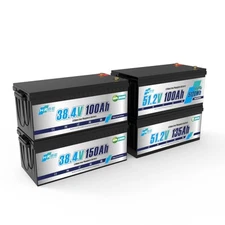 48V 100Ah 135Ah Golf Cart LiFePO4 Lithium Battery 200A BMS 10Year-Life Marine RV