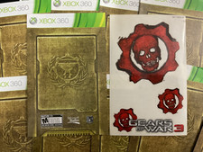 Gears of War 3 Microsoft Xbox 360 Instruction Manual Stickers Insert Only