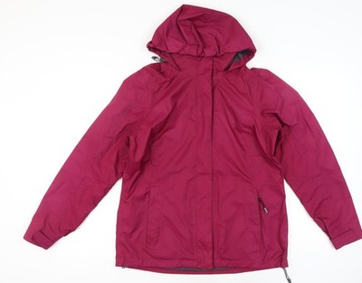 Crane Damen rosa Regenmantel Jacke Größe 12 Kapuze leicht