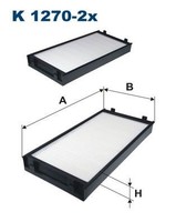 Filtron Filter, Innenraumluft K 1270-2X FüR BMW