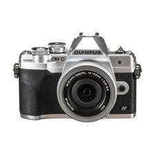 Olympus OM-D E-M10 Mark IV Mirrorless Camera with 14-42mm EZ Lens, Silver