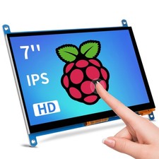 Raspberry Pi Screen 7inch Monitor IPS 1024x600 HDMI Capacative 7'' Touch Scre...