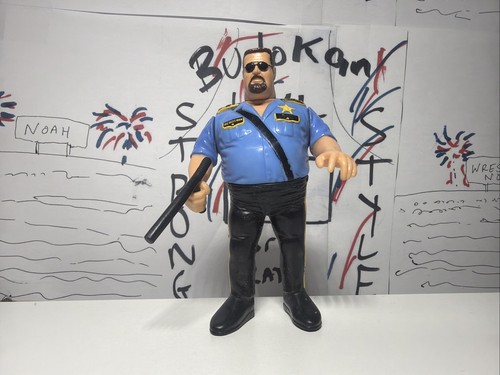 WWF The Big Boss Man Hasbro w Nightstick Wrestling...