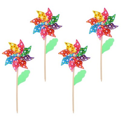 4 Pcs Windmuhle Fur Garten Windmühle Im Freien Für Kinder Dekorative