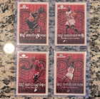 Upper Deck MVP MJ Exclusives Michael Jordan Chicago Bulls NBA 4 Card Lot