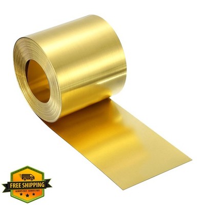 uxcell 800''x2''x0.0004'' Brass Foil Roll